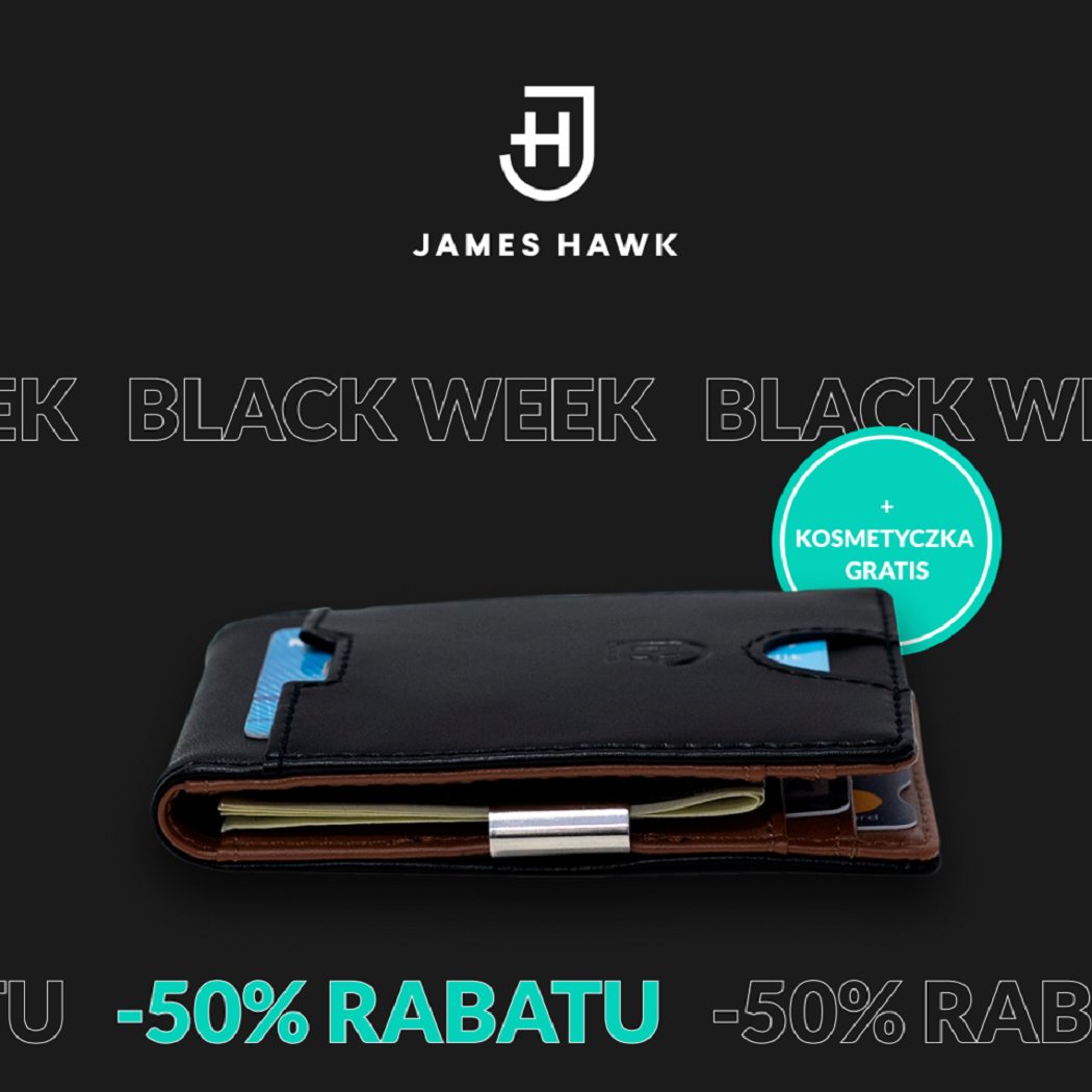 Funkcjonalne męskie akcesoria James Hawk - upoluj idealny prezent świąteczny podczas Black Week